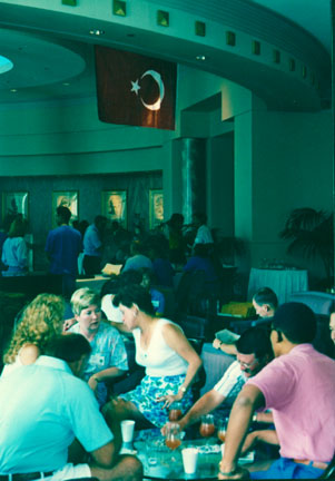 Lobby of the Double Tree Hotel